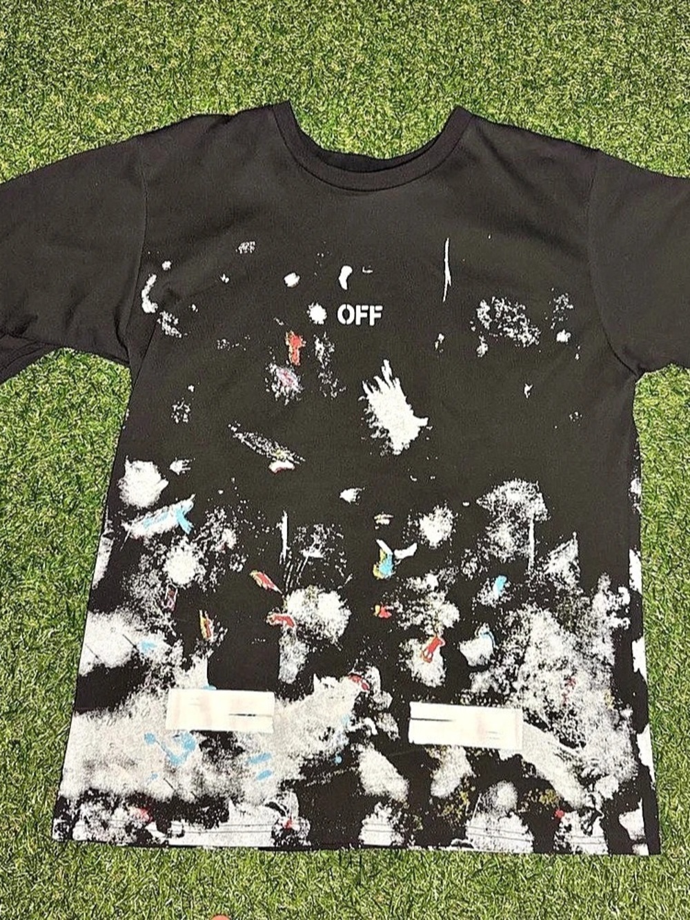 Off-White Seeing Things T-Shirt Abstract Graphic Cotton Tee XXL